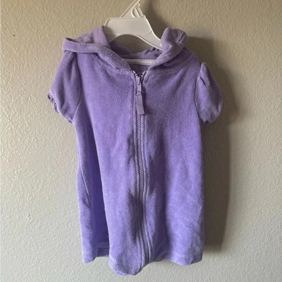 RuffleButts Terry Full-Zip Cover Up - Picture 2 of 5